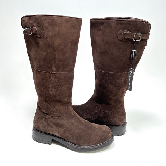 BOEMOS Womans Boots Hand Crafted Brown Leather Suede Tall Boots 120932940 - Picture 11 of 13